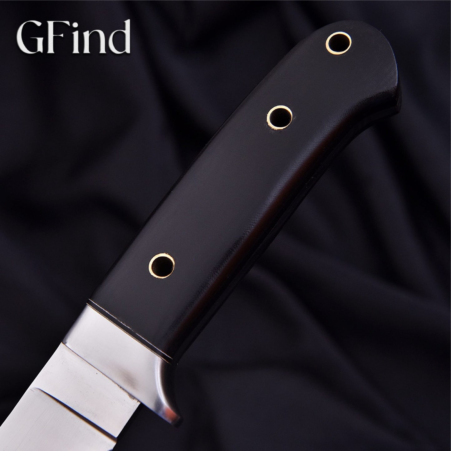 Hunting Knife with Black G10 Handle | GFind Outdoor Blade