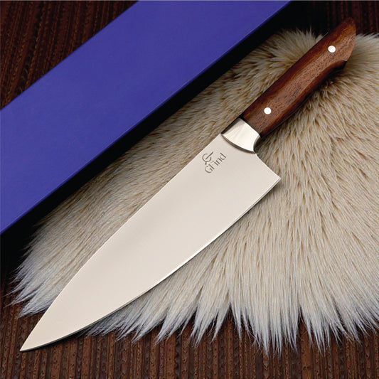 GFind Professional Handmade 12C27 Stainless Steel Blade Chef Knife | Rosewood Handle