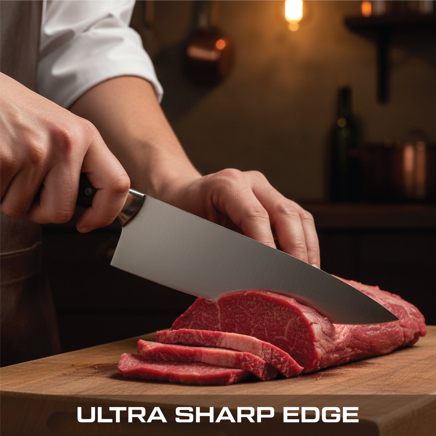 GFind Professional Handmade 12C27 Stainless Steel Blade Chef Knife | Rosewood Handle