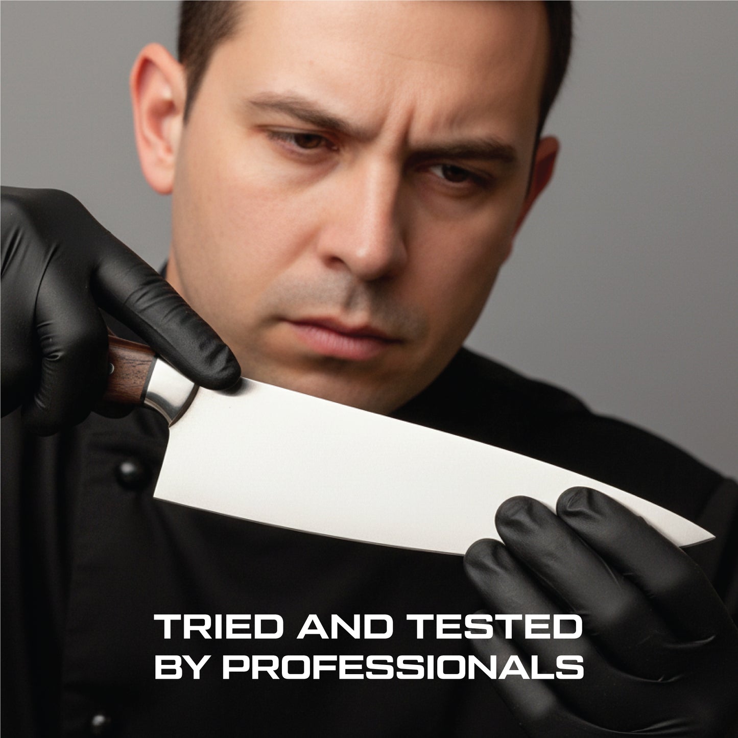 GFind Professional Handmade 12C27 Stainless Steel Blade Chef Knife | Rosewood Handle