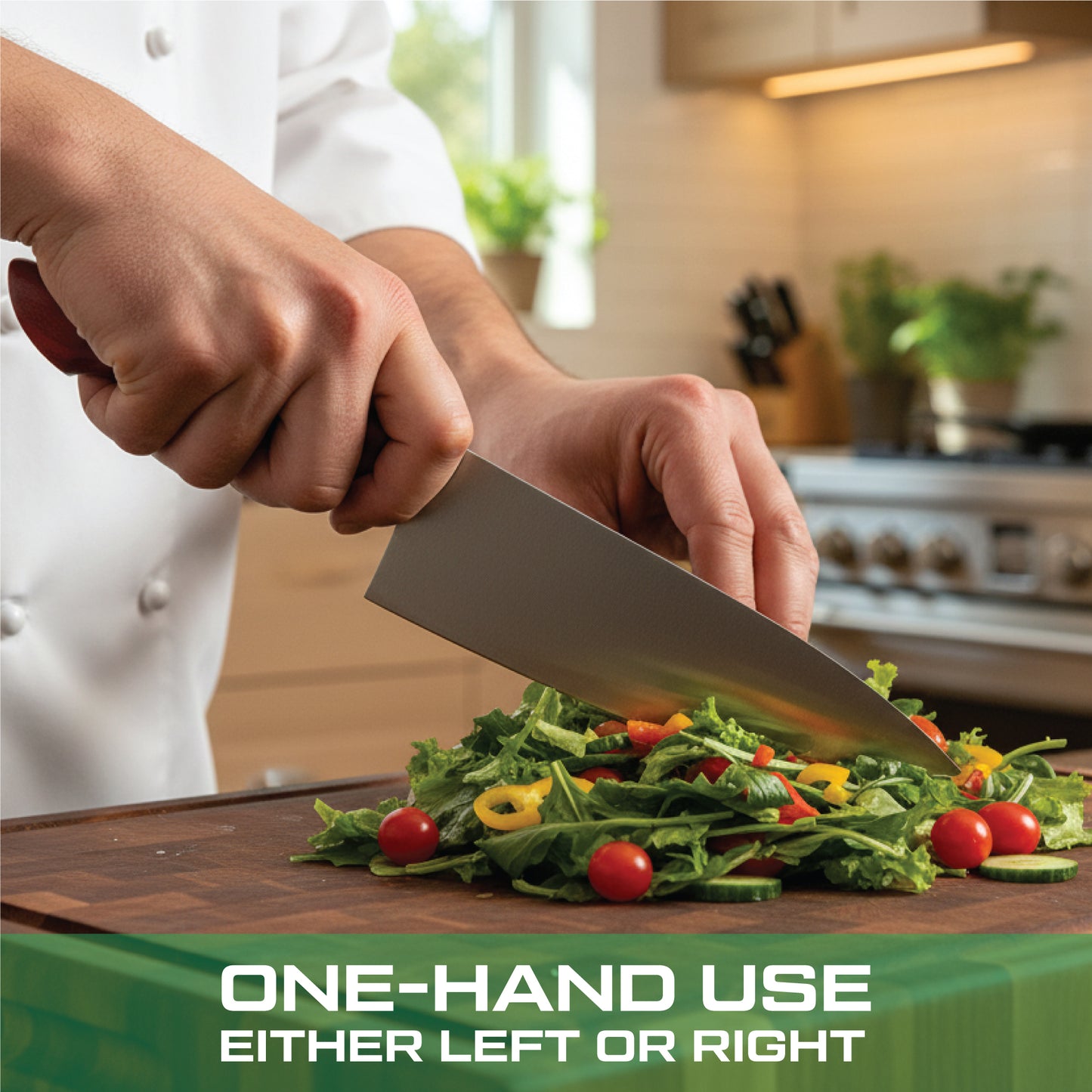 GFind Premium 12C27 Stainless Steel Blade Chef Knife | Ultra Sharp Blade with Pakkawood Handle