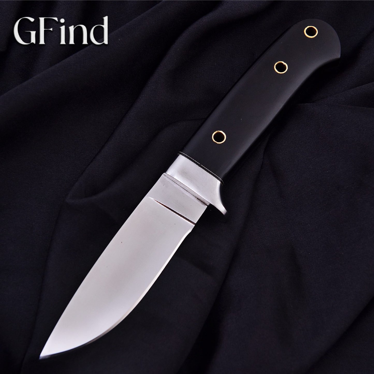 Hunting Knife with Black G10 Handle | GFind Outdoor Blade