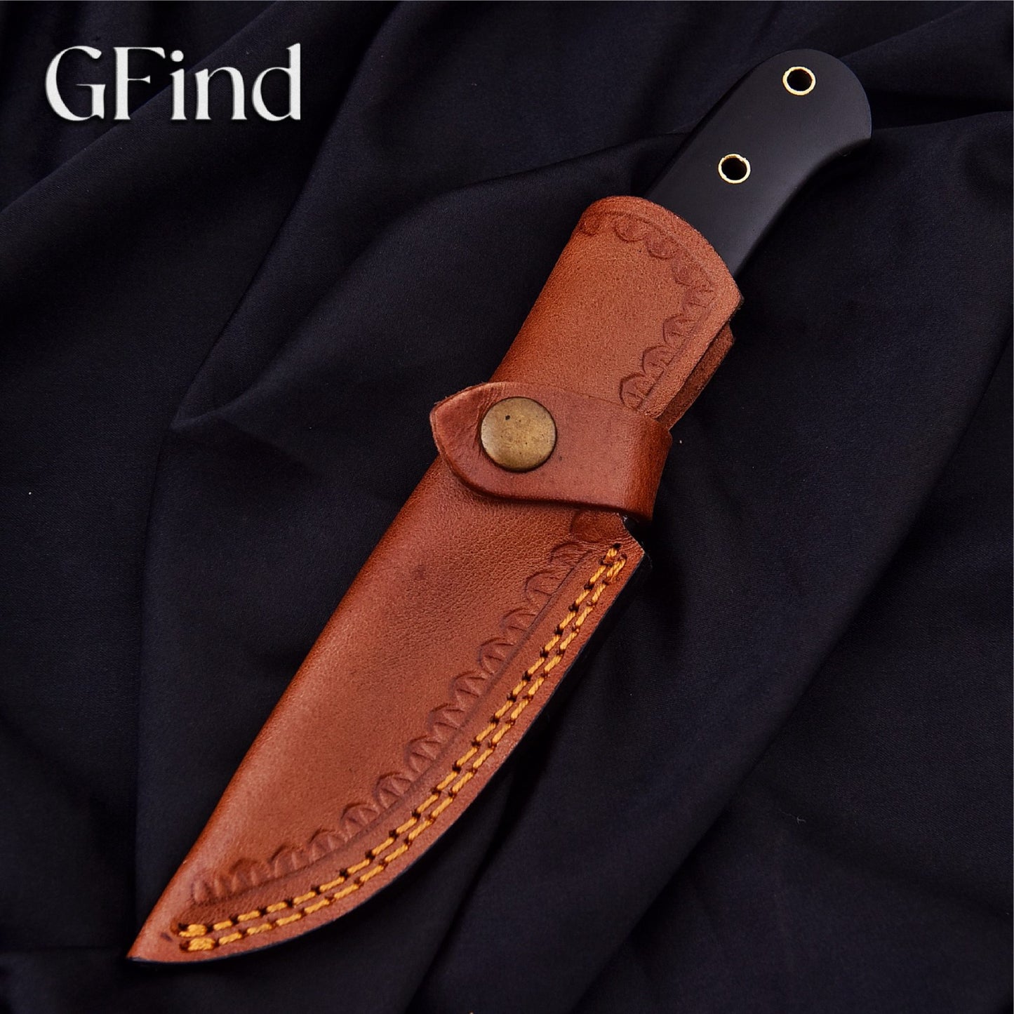 Hunting Knife with Black G10 Handle | GFind Outdoor Blade