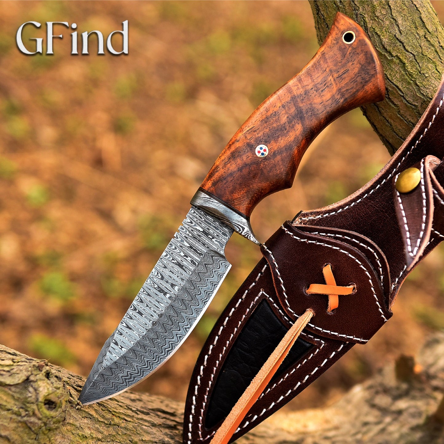 Hunting Knife with Rosewood Handle | GFind Outdoor Gear