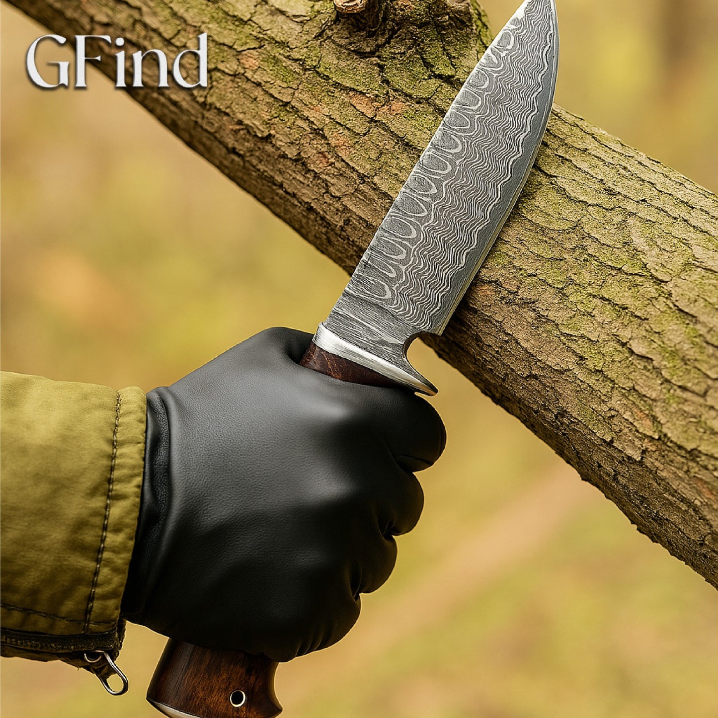Hunting Knife with Rosewood Handle | GFind Outdoor Gear