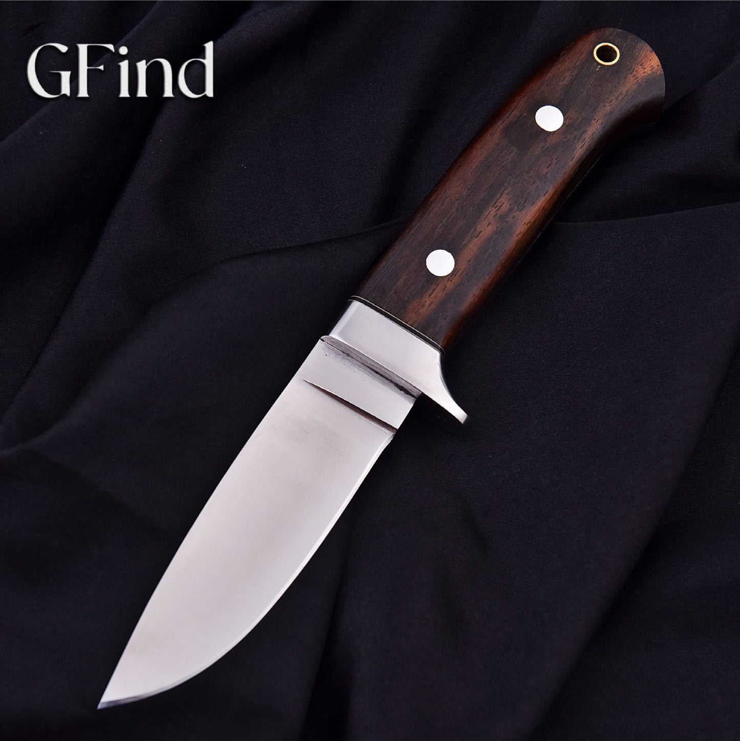 Hunting Knife with Rosewood Handle | GFind Outdoor Blade