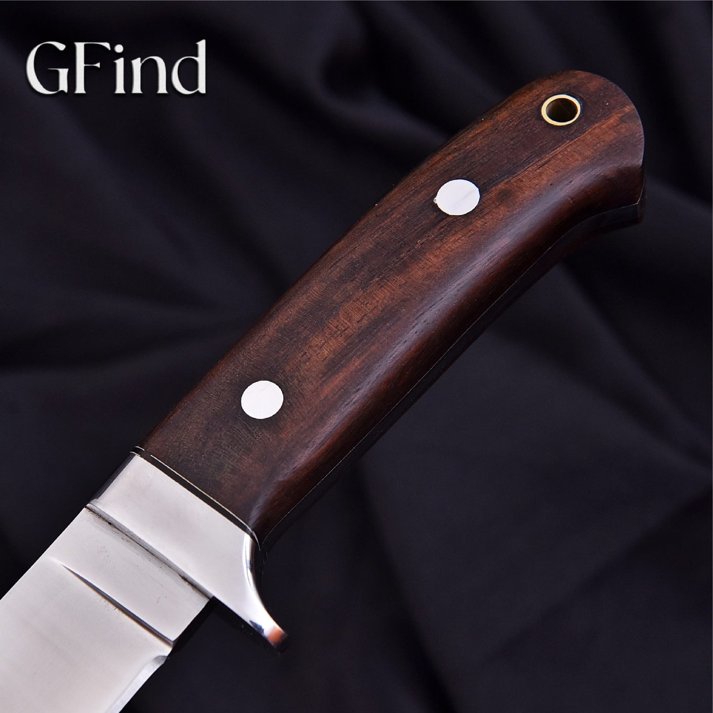 Hunting Knife with Rosewood Handle | GFind Outdoor Blade