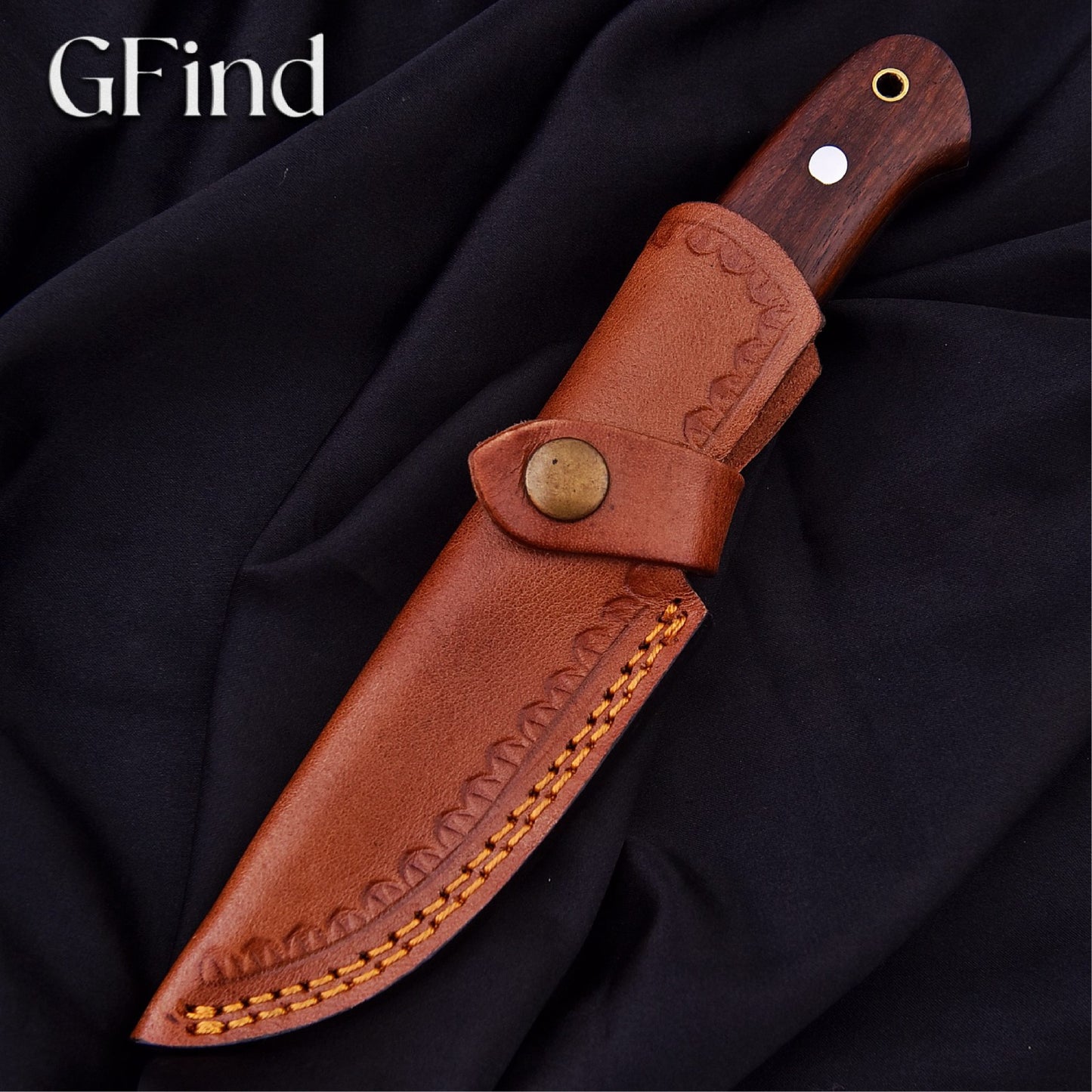 Hunting Knife with Rosewood Handle | GFind Outdoor Blade