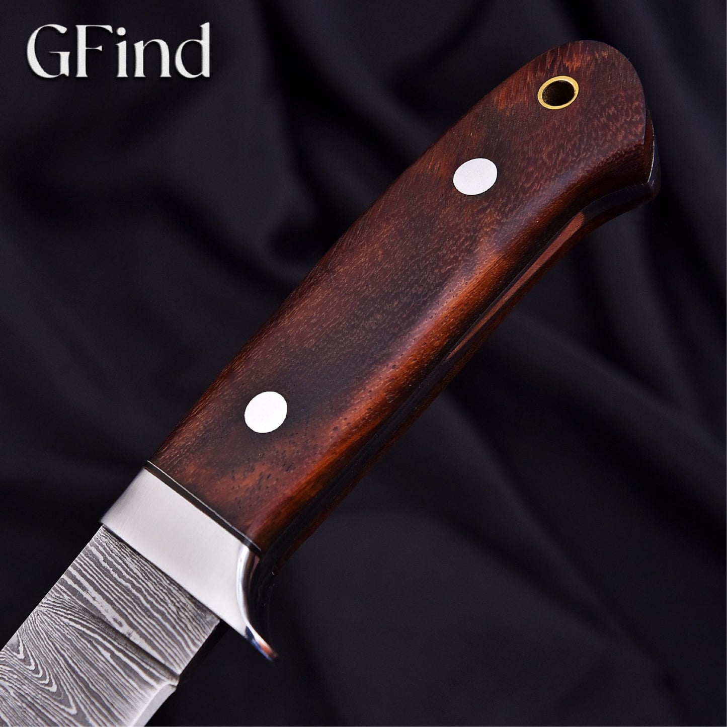 Hunting Knife with Rosewood Handle | GFind Outdoor Blade