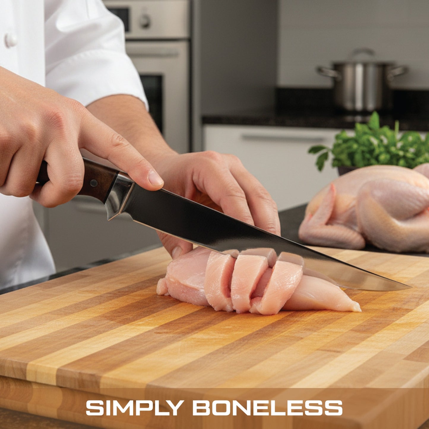 GFind Pro Fillet Knife Hand-Forged 12C27 Stainless Steel Blade | With Rosewood Handle