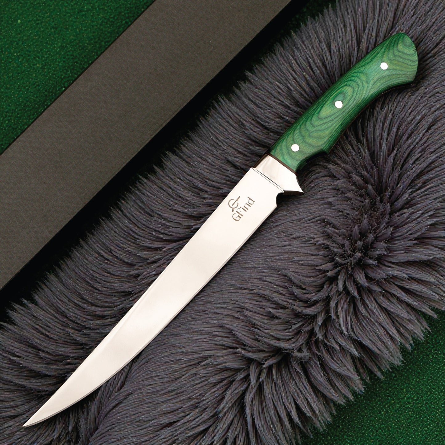 Professional fish and meat fillet knife – pakkawood handle