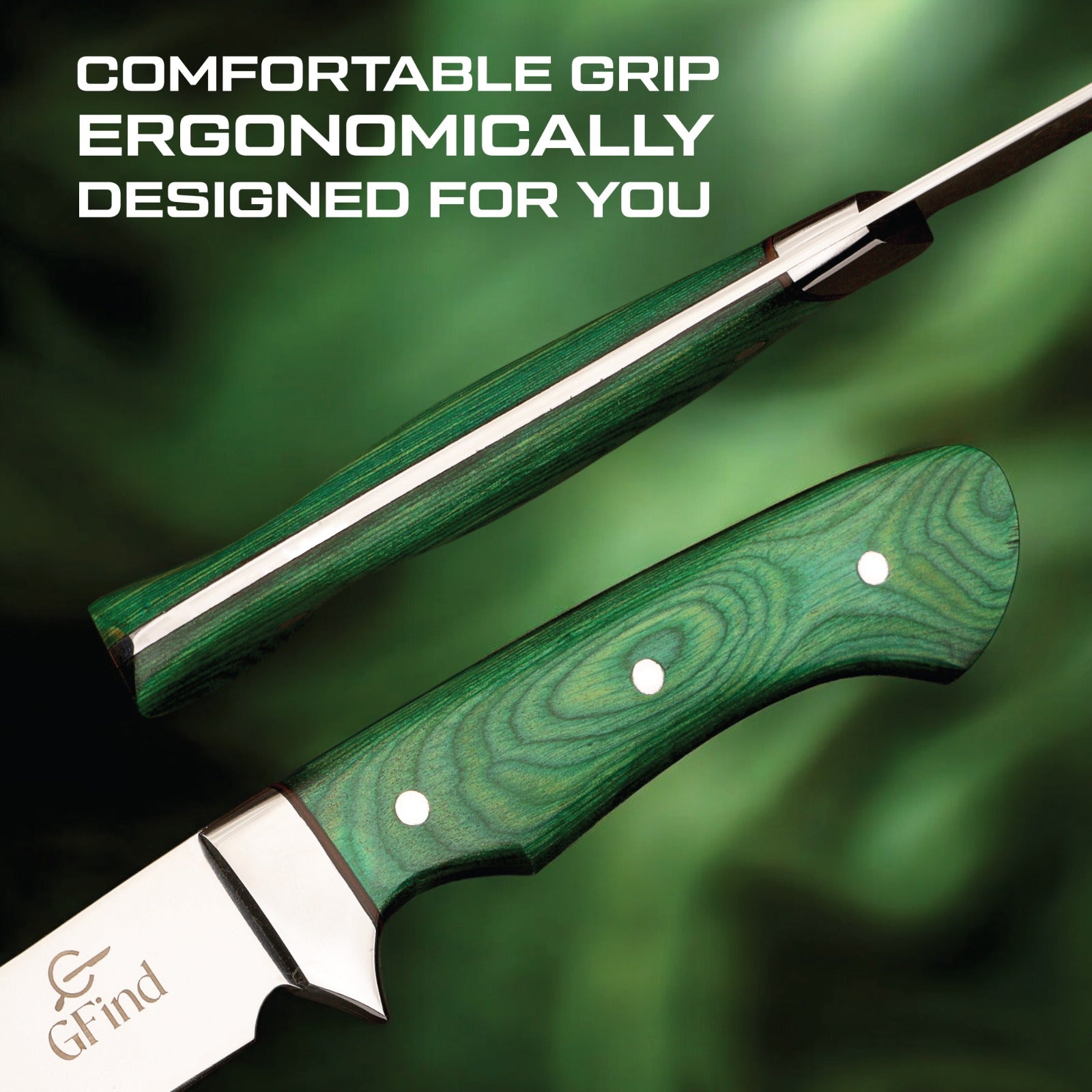 Professional fish and meat fillet knife – pakkawood handle