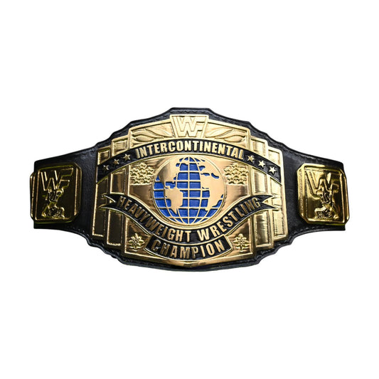INTERCONTINENTAL HEAVYWEIGHT CHAMPIONSHIP BELT – 4MM LEATHER & GOLD-PLATED (FREE SHIPPING+ BAG)