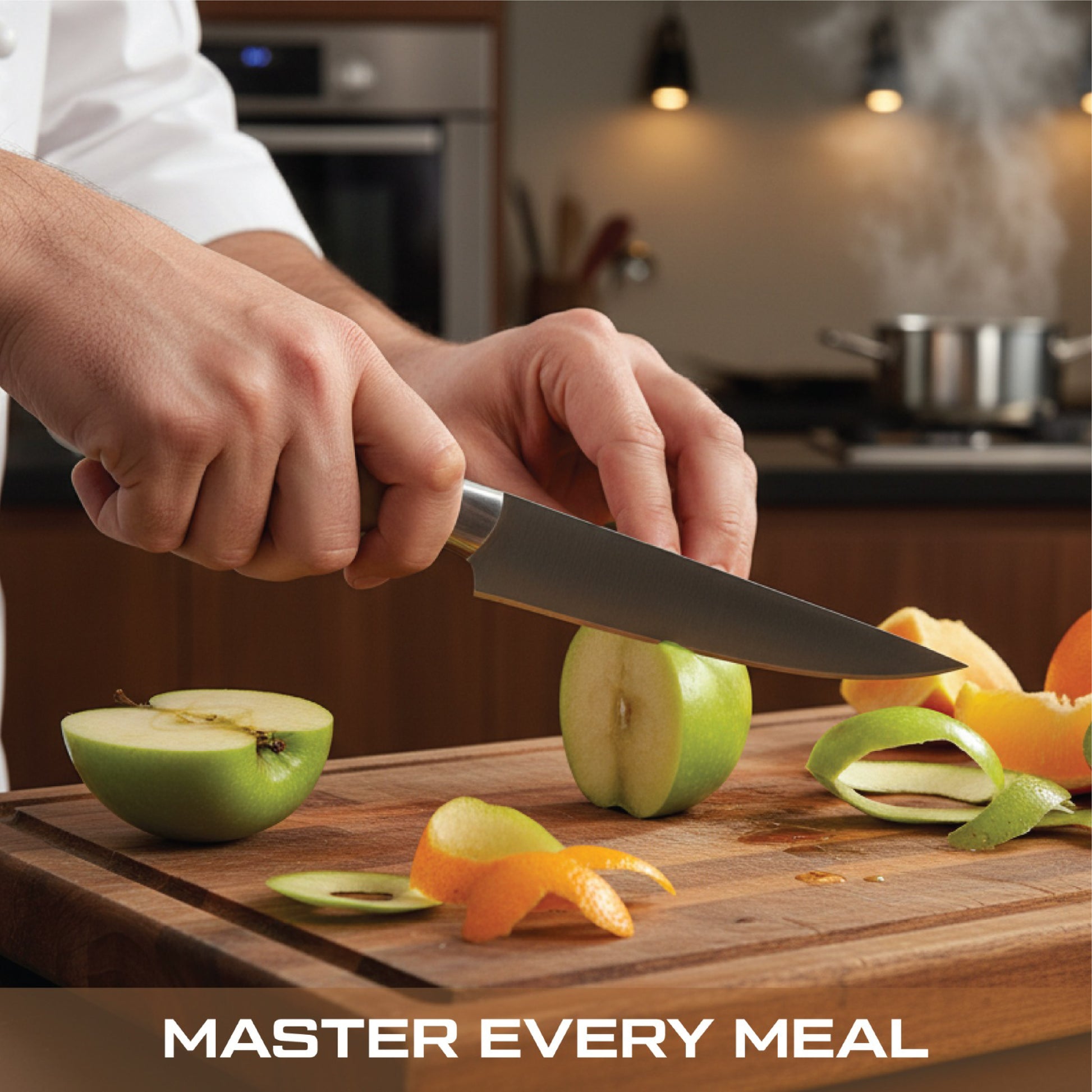 GFind Pro chef knife set – hand-forged 12C27 stainless steel blades with Camel Bone handles